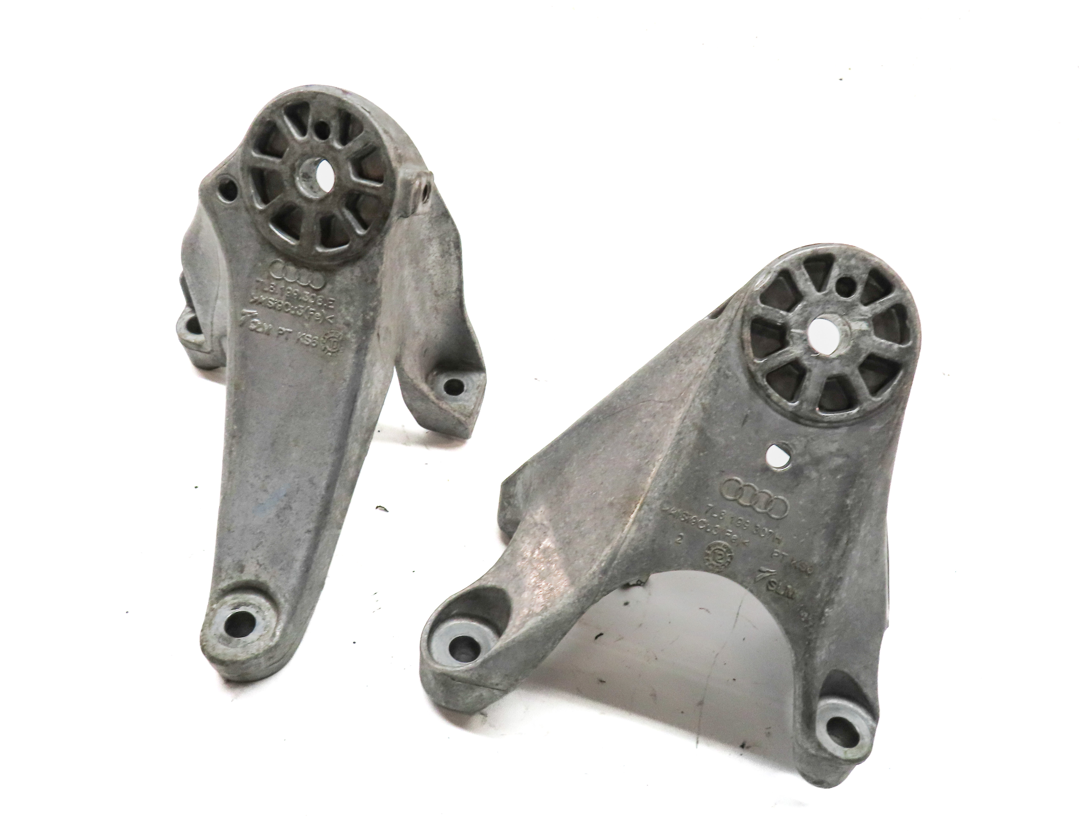2011 AUDI Q7 (4L) 3.0L SUPER (CJWC) ENGINE LEFT & RIGHT MOTOR MOUNT BRACKET SET2 — exact item pictured